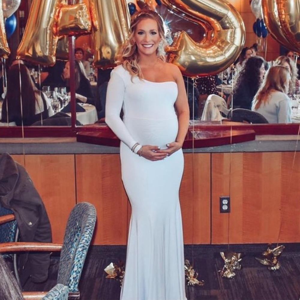 sexy mama maternity gown